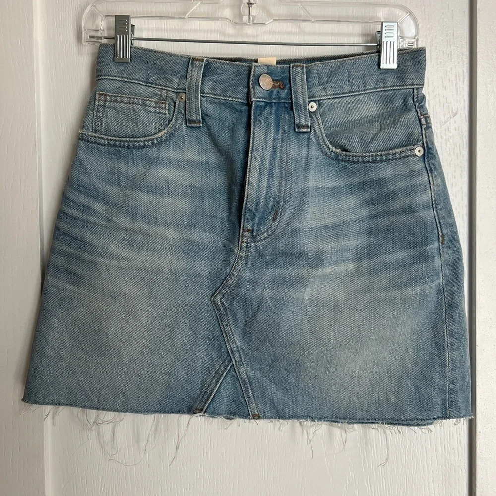 Madewell Rigid Denim A-Line Skirt Size 26